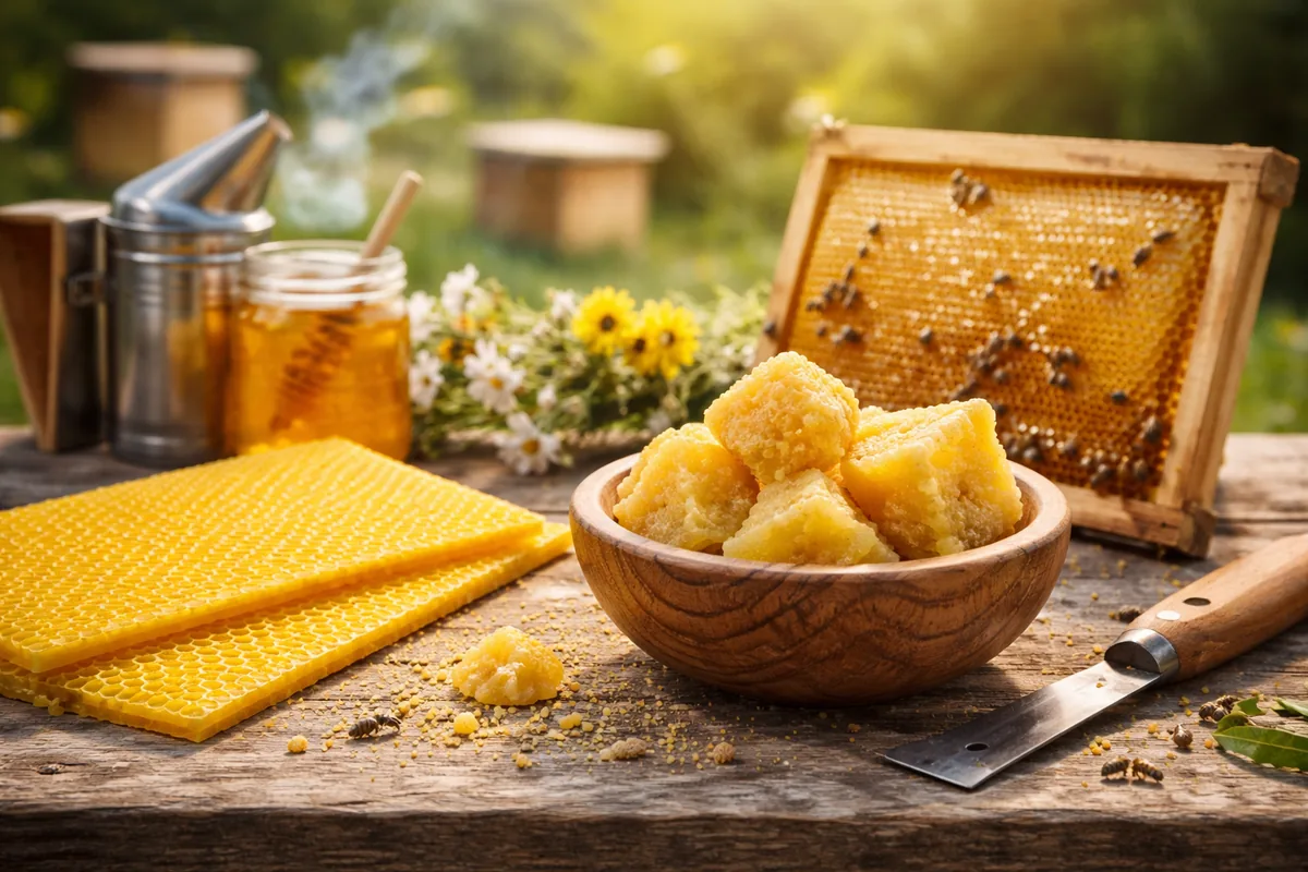 Les secrets de la récolte de la cire d'abeille