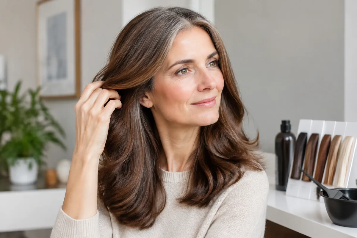 Quelle coloration choisir pour couvrir des cheveux blancs sans effet racine marqué ?