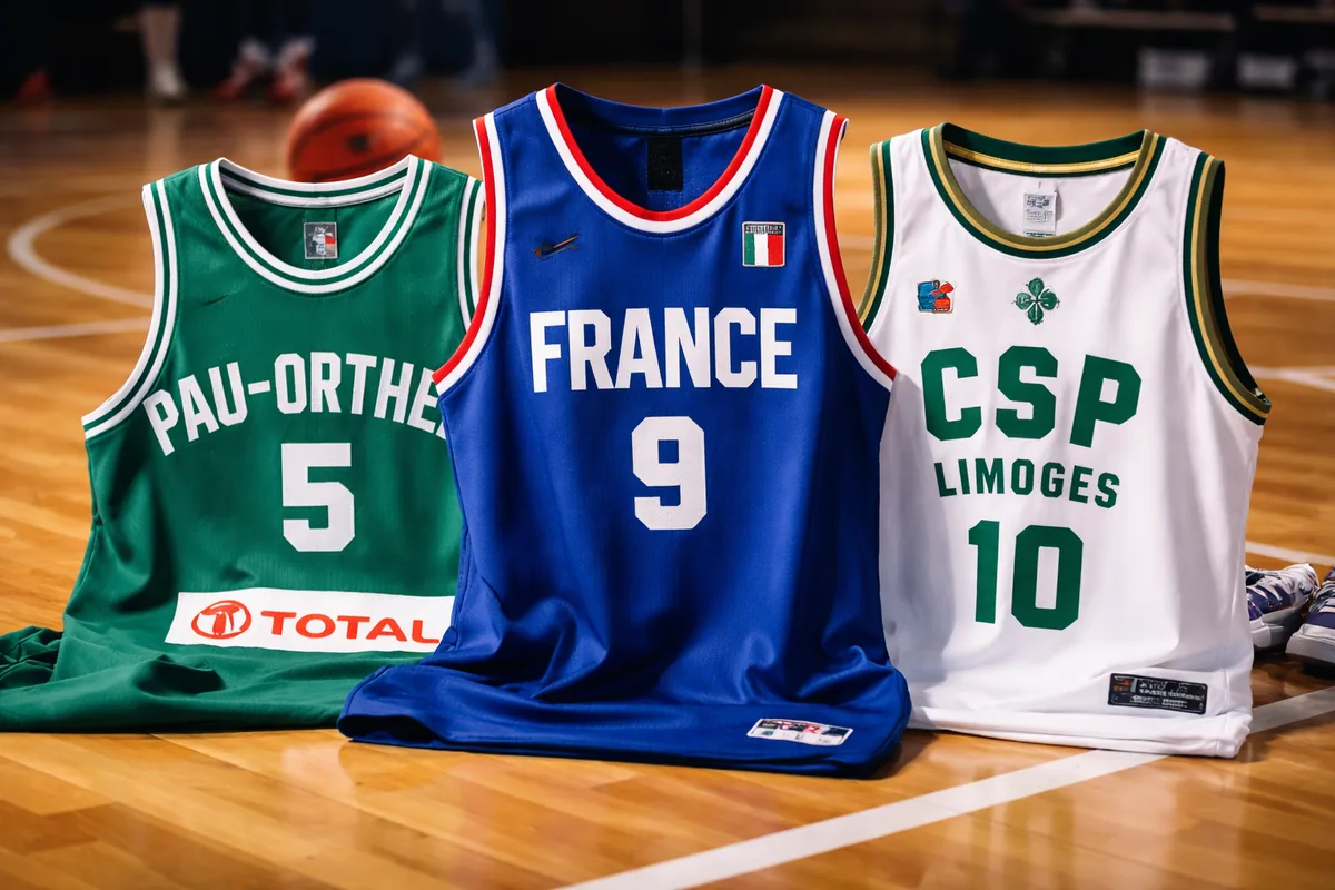 Les maillots emblématiques du basket français